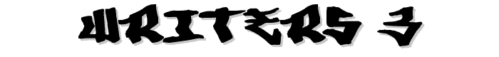 Writers 3 font